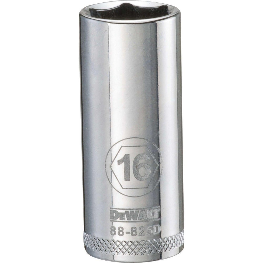 Deep  Hand Socket: 3/8" Drive, 16.00 mm Socket, 6-Point