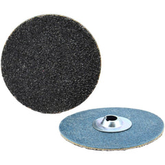 Quick-Change Disc: Type S, 2" Dia, 80 Grit, Silicon Carbide, Coated