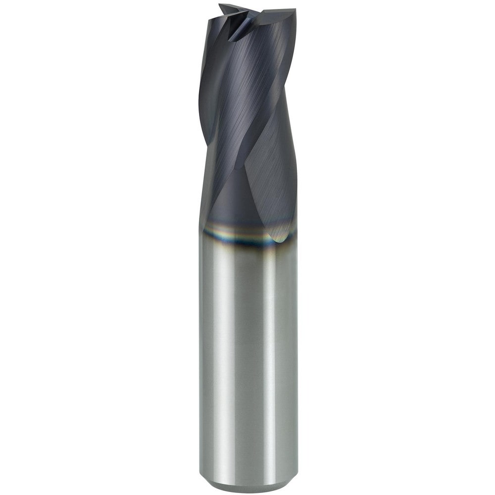 Square End Mill: 12.00 mm Dia, 15.00 mm LOC, 3 Flute, Solid Carbide