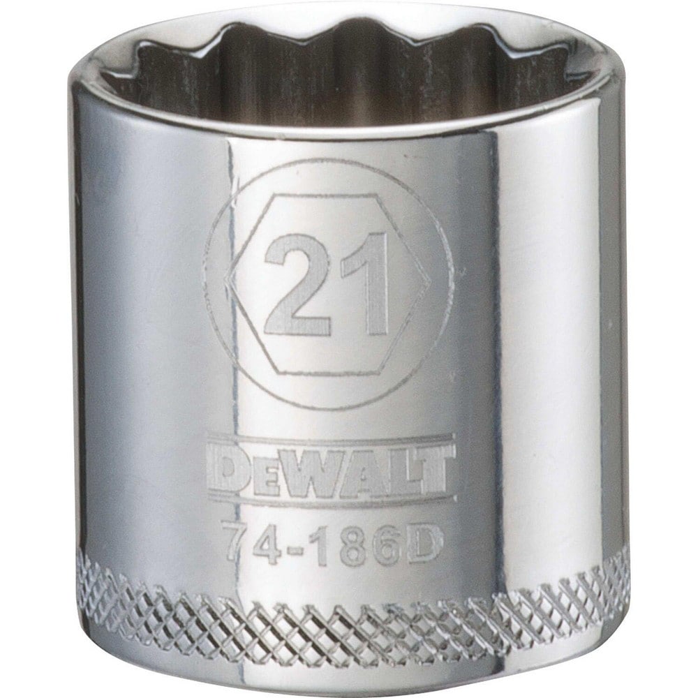 Standard  Hand Socket: 3/8" Drive, 21.00 mm Socket, 12-Point