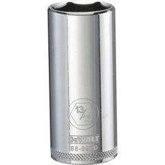 Deep  Hand Socket: 3/8" Drive, 13/16" Socket, 6-Point