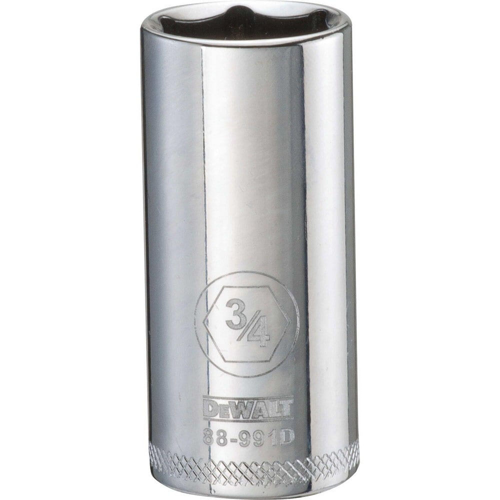 Deep  Hand Socket: 3/8" Drive, 3/4" Socket, 6-Point