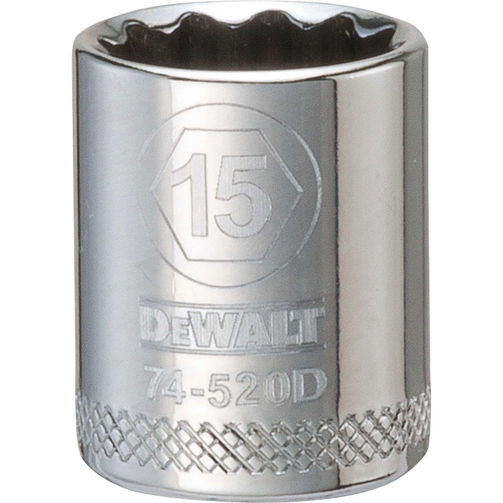 Standard  Hand Socket: 3/8" Drive, 15.00 mm Socket, 12-Point