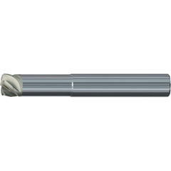 Corner Radius End Mill: 0.5000" Dia, 40.00 deg Helix,   Series 3915