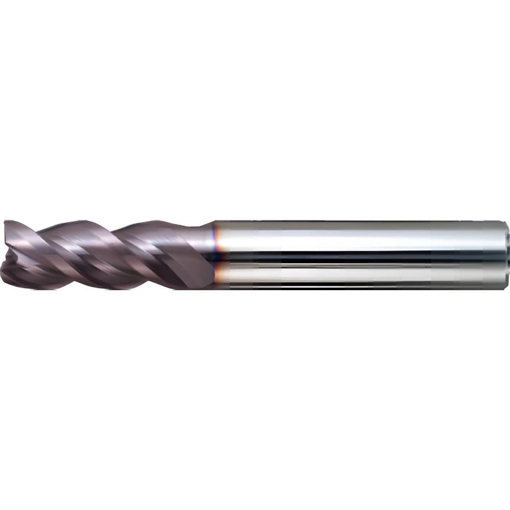 Square End Mill: 12.00 mm Dia, 26.00 mm LOC, 3 Flute, Solid Carbide