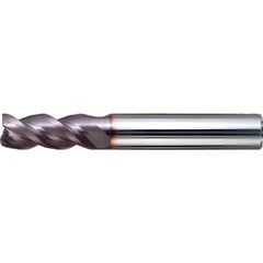 Square End Mill: 11.00 mm Dia, 22.00 mm LOC, 3 Flute, Solid Carbide