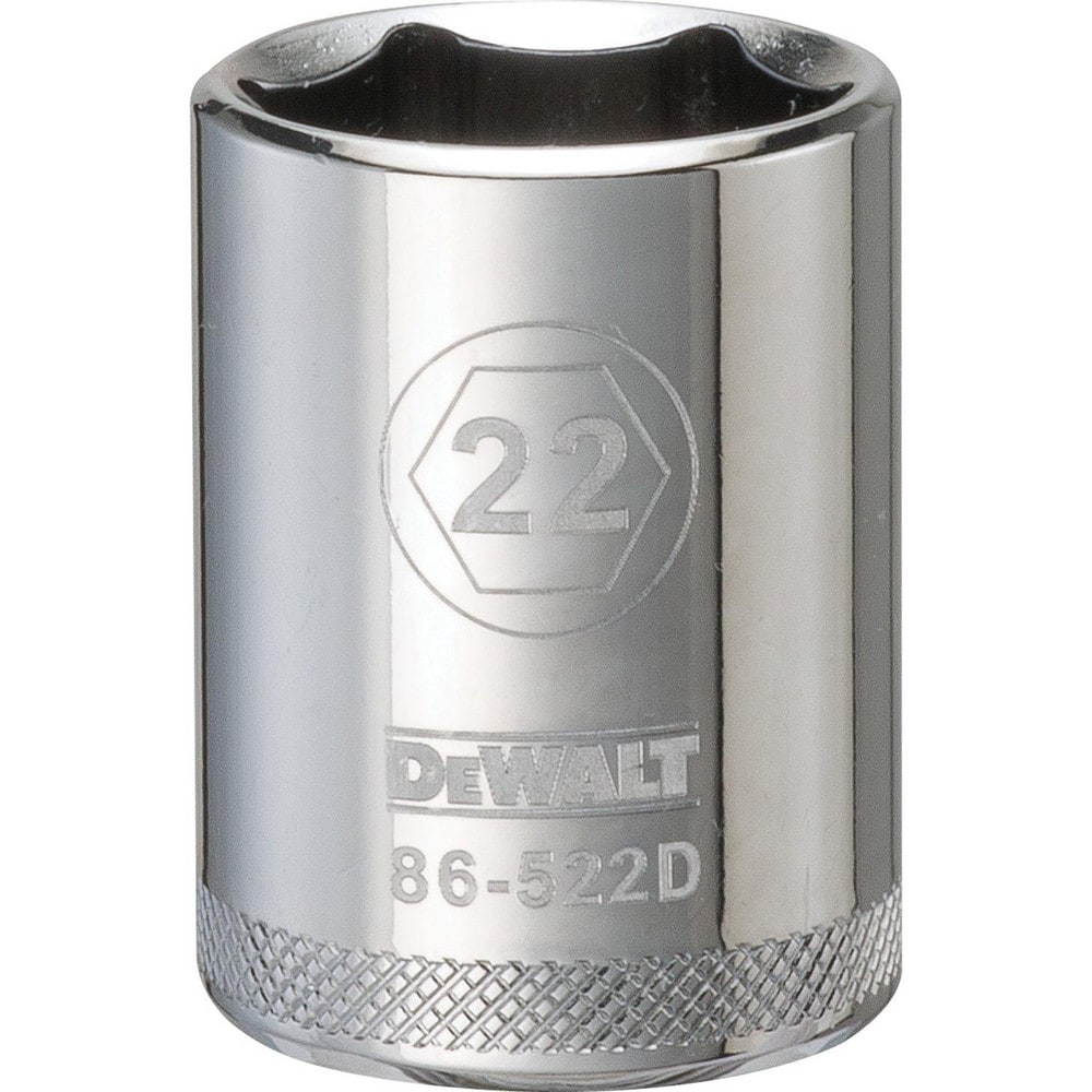 Standard  Hand Socket: 1/2" Drive, 22.00 mm Socket, 6-Point