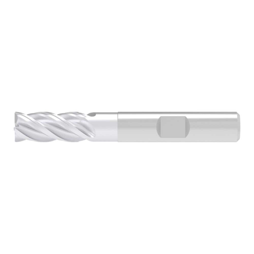 Corner Chamfer End Mill: 12.00 mm Dia, 25.00 mm LOC, 4 Flute, 0.30 mm Chamfer Width, Solid Carbide