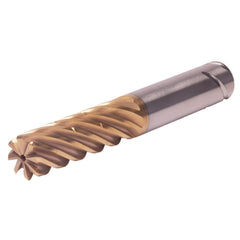 Corner Radius End Mill: 25 mm Dia, 100.00 mm LOC, 1.00 mm Radius, 8 Flute, Solid Carbide