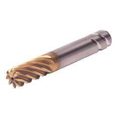 Corner Radius End Mill: 3/4" Dia, 1-5/8" LOC, 1.52 mm Radius, 8 Flute, Solid Carbide