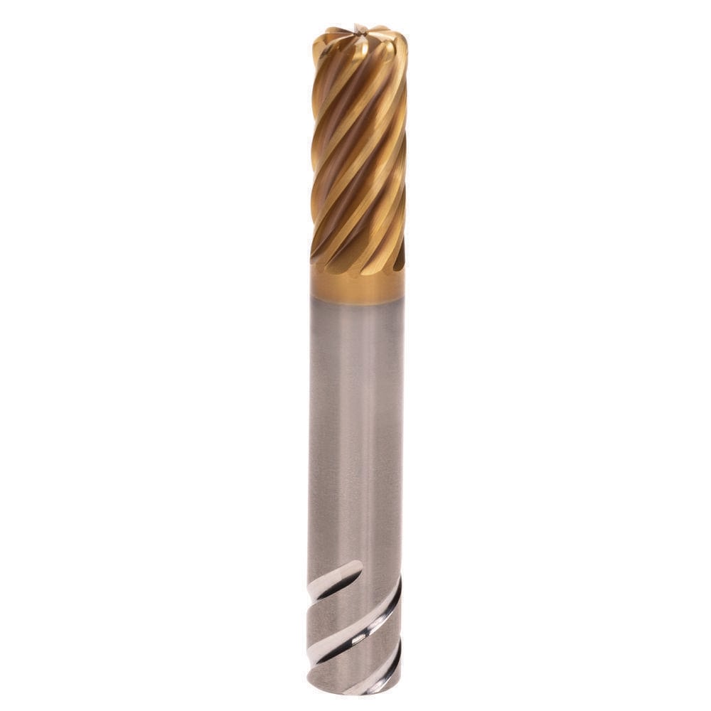 Corner Radius End Mill: 16 mm Dia, 32.00 mm LOC, 0.50 mm Radius, 8 Flute, Solid Carbide