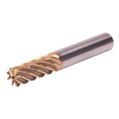 Corner Radius End Mill: 3/4" Dia, 1-5/8" LOC, 2.29 mm Radius, 8 Flute, Solid Carbide