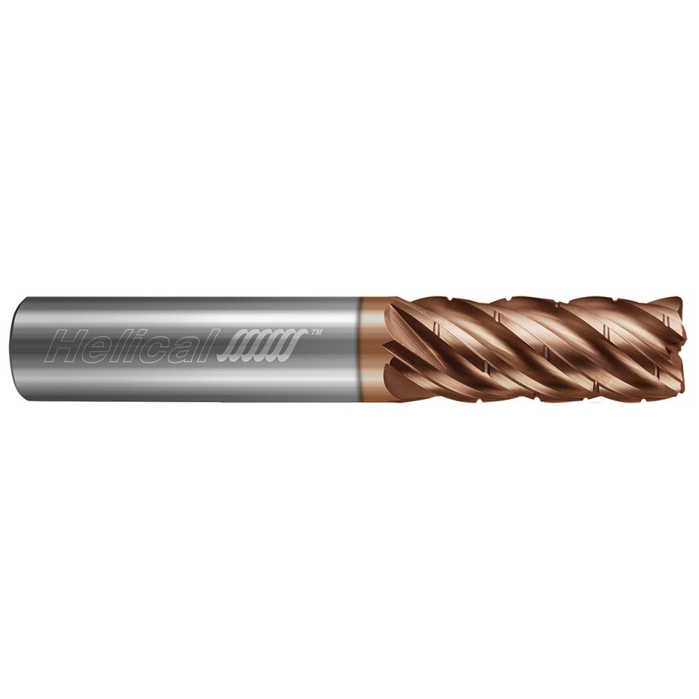 Corner Radius End Mill: 1/8" Dia, 3/4" LOC, 0.0100" Radius, 5 Flute, Solid Carbide