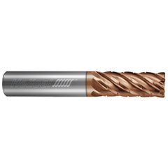 Corner Radius End Mill: 3/4" Dia, 3-1/4" LOC, 0.0600" Radius, 6 Flute, Solid Carbide