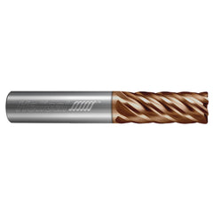 Corner Radius End Mill: 3/16" Dia, 7/16" LOC, 0.0100" Radius, 6 Flute, Solid Carbide