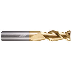 Corner Radius End Mill: 3/16" Dia, 5/16" LOC, 0.0300" Radius, 2 Flute, Solid Carbide