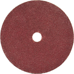 Fiber Disc:  4" Disc Dia, Arbor Hole, 80 Grit, Aluminum Oxide