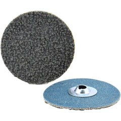 Quick-Change Disc: Type S, 2" Dia, 80 Grit, Silicon Carbide, Coated