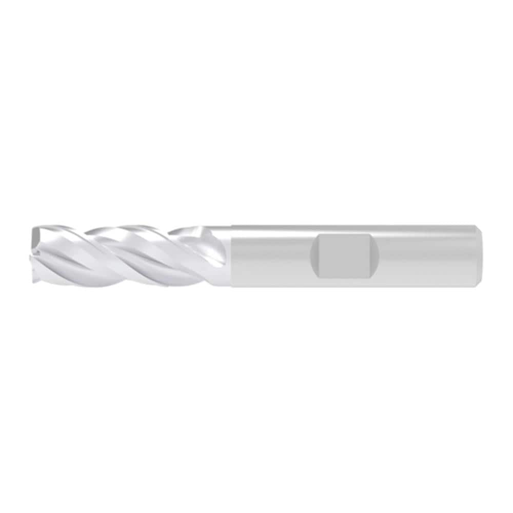 Corner Chamfer End Mill: 16.00 mm Dia, 32.00 mm LOC, 3 Flute, 0.20 mm Chamfer Width, Solid Carbide