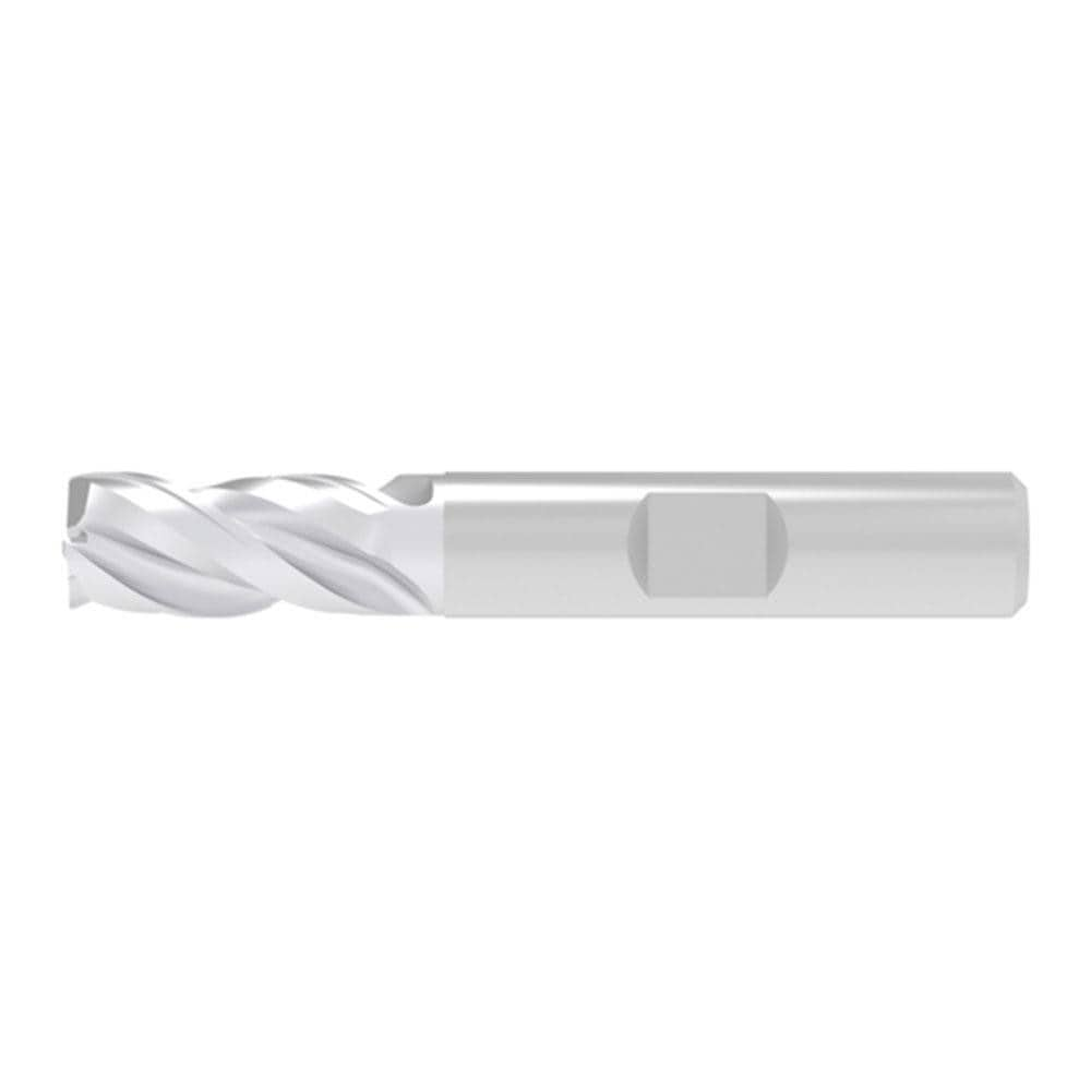 Corner Chamfer End Mill: 12.00 mm Dia, 16.00 mm LOC, 3 Flute, 0.20 mm Chamfer Width, Solid Carbide