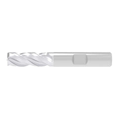 Corner Chamfer End Mill: 8.00 mm Dia, 19.00 mm LOC, 3 Flute, 0.20 mm Chamfer Width, Solid Carbide