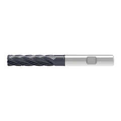 Corner Radius End Mill: 16.00 mm Dia, 65.00 mm LOC, 1.50 mm Radius, 5 Flute, Solid Carbide