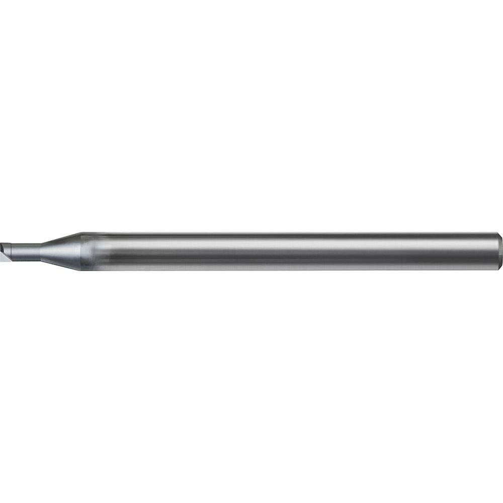 Corner Radius End Mill: 1.00 mm Dia, 0.50 mm LOC, 0 deg Helix, UDC Coated, Corner Radius End, Centercutting Series UDCLRS