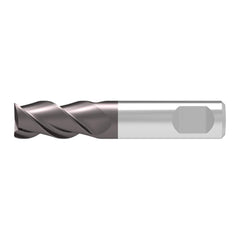 Corner Chamfer End Mill: 8.00 mm Dia, 13.00 mm LOC, 3 Flute, 0.10 mm Chamfer Width, Solid Carbide