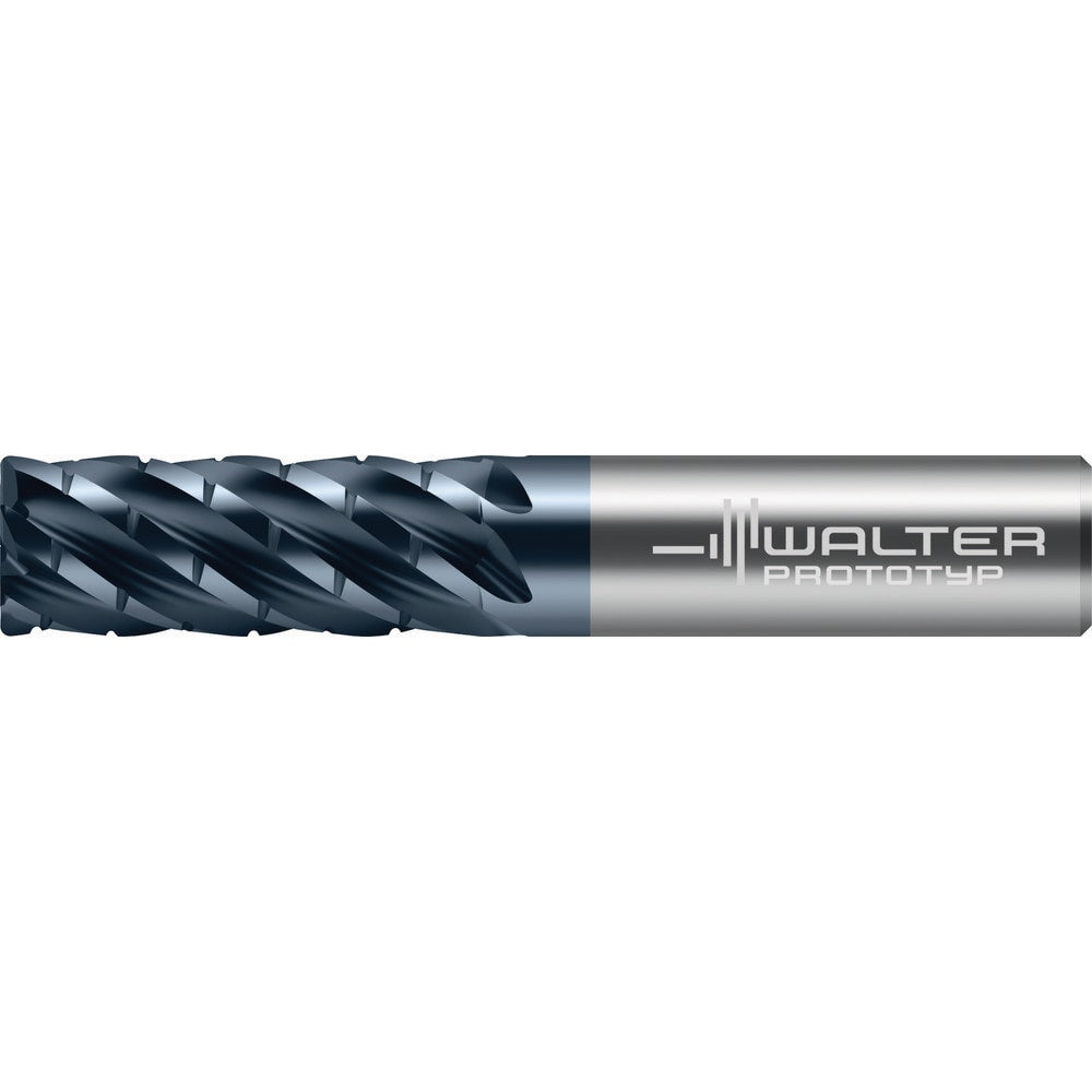 Corner Radius End Mill: 1/2" Dia, 1-1/4" LOC, 0.0600" Radius, 6 Flute, Solid Carbide