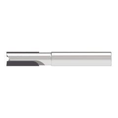 Corner Chamfer End Mill: 4.00 mm Dia, 8.00 mm LOC, 2 Flute, 0.10 mm Chamfer Width, Solid Carbide