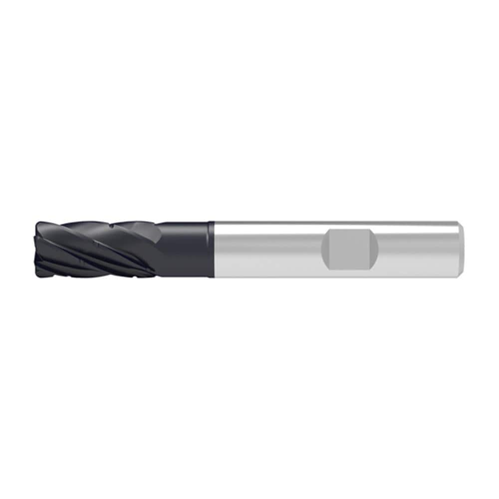 Corner Radius End Mill: 20.00 mm Dia, 41.00 mm LOC, 1.50 mm Radius, 6 Flute, Solid Carbide