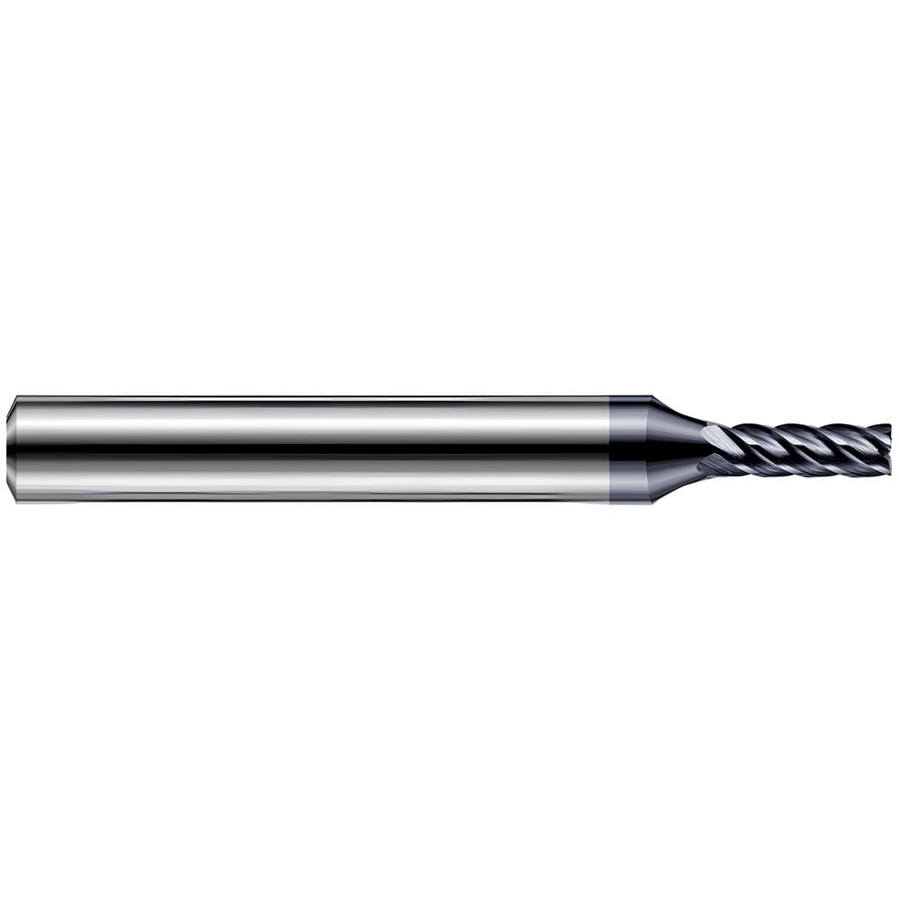 Corner Radius End Mill: 1/4" Dia, 1-1/4" LOC, 0.0050" Radius, 5 Flute, Solid Carbide