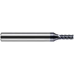 Corner Radius End Mill: 1/4" Dia, 1-1/4" LOC, 0.0050" Radius, 5 Flute, Solid Carbide