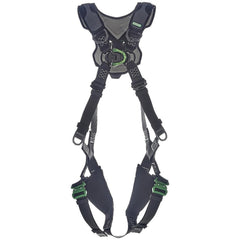 Fall Protection Harnesses:  400.000 Lb,  Standard Style,  Size 2X-Large,  For Confined Space, General Industry & General Purpose,  Polyester, Back & Front D-Ring