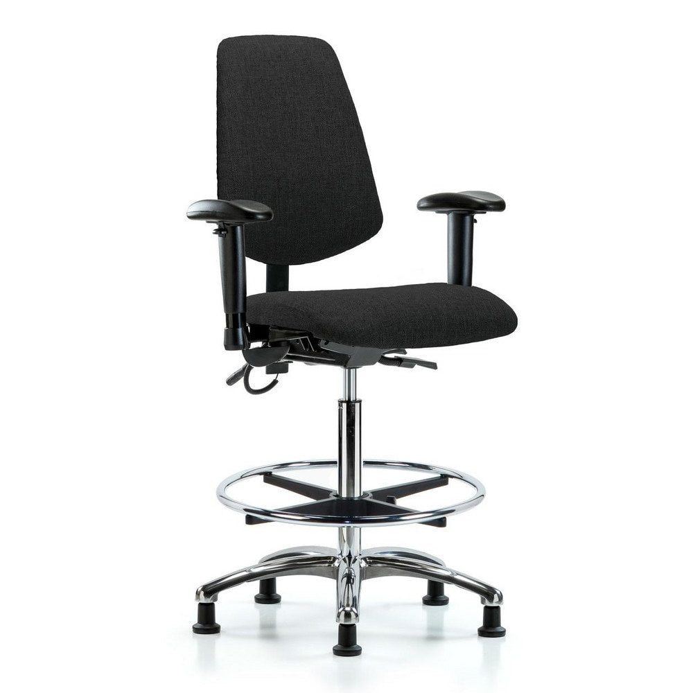 ESD Task Chair: Conductive Cloth, 36" Seat Height, Black