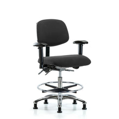 ESD Task Chair: Conductive Cloth, 29" Seat Height, Black