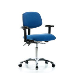 ESD Task Chair: Conductive Cloth, 29" Seat Height, Blue