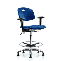 Clean Room Task Chair: Polyurethane, 35" Seat Height, Blue