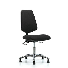 ESD Task Chair: Conductive Cloth, 24" Seat Height, Black