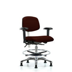 Clean Room Task Chair: Vinyl, 29" Seat Height, Burgundy