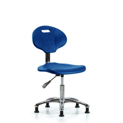 Polyurethane Task Chair: Polyurethane, 21-3/4" Seat Height, Blue