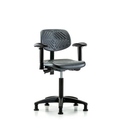 Polyurethane Task Chair: Polyurethane, 26-3/4" Seat Height, Black