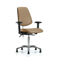 Clean Room Task Chair: Vinyl, 29" Seat Height, Taupe