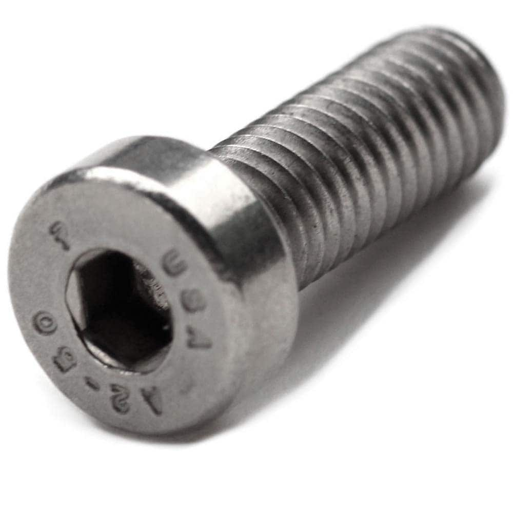 Hex Socket Cap Screw: 1/4-20 Thread, 1/4" Length Under Head, Stainless Steel, Bright/Uncoated Finish