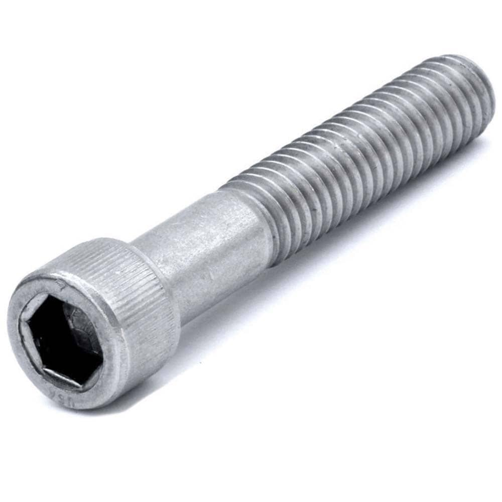 Hex Socket Cap Screw: 1/2-13 Thread, 3" Length Under Head, Stainless Steel, Bright/Uncoated Finish