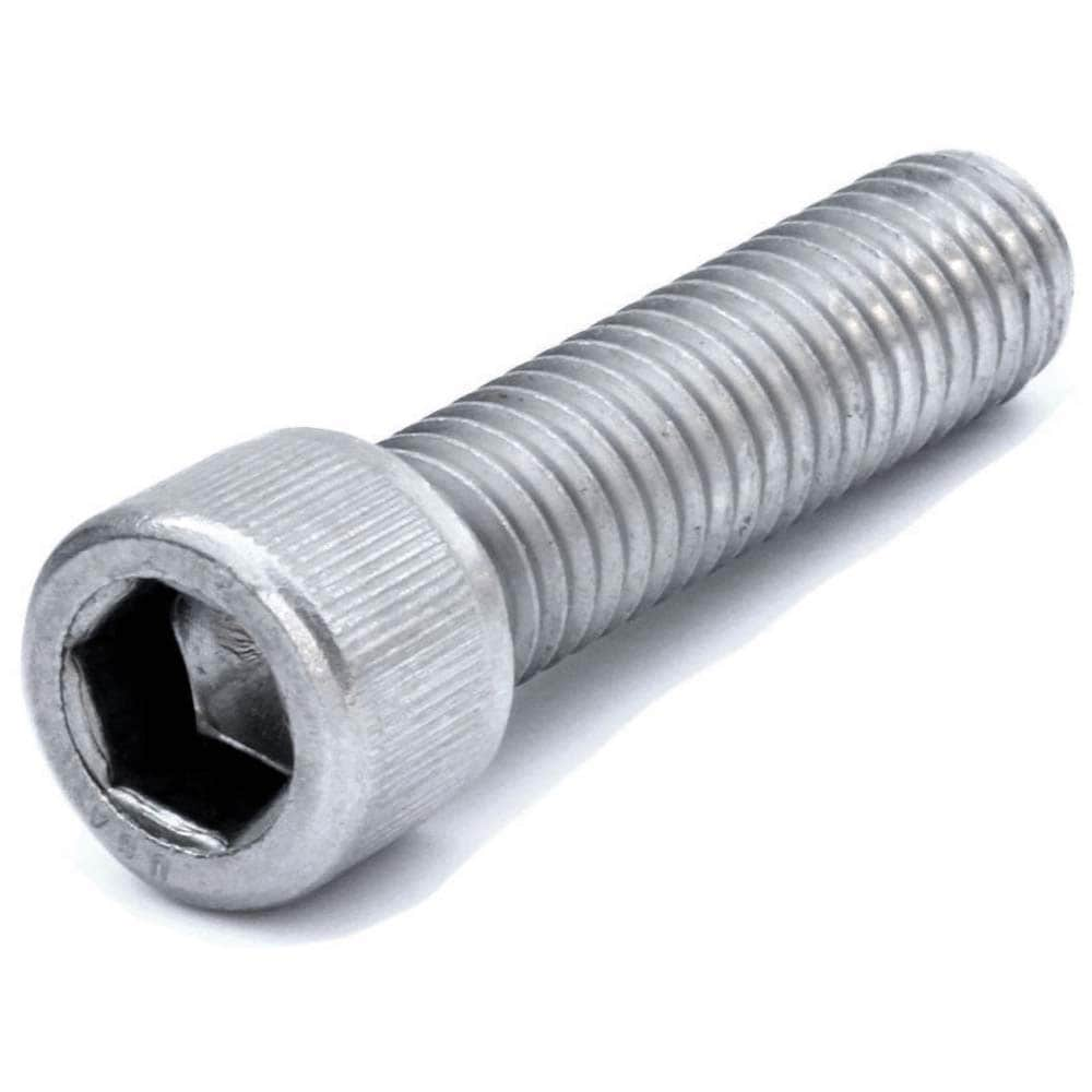 Hex Socket Cap Screw: #3-48 Thread, 3/4" Length Under Head, Stainless Steel, Bright/Uncoated Finish