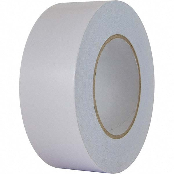 White Double-Sided Paper Tape: 24 mm Wide, 50 m Long, 3.3 mil Thick, Acrylic Adhesive