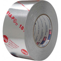 Silver Aluminum Foil Tape: 60 yd Long, 2-1/2" Wide, 4 mil Thick