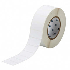 Label Maker Label: White, Polyester, 3,000 per Roll