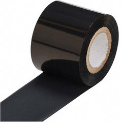 Printer Ribbon: 1.57" Wide, 500' Long, Black, Resin